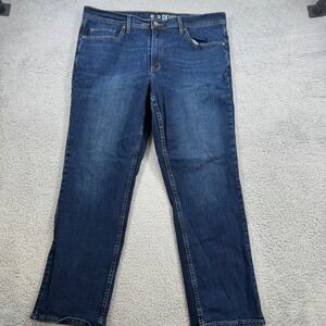 Devil Dog Mens Jeans 40x30 Dark Wash Straight Leg Denim Pants